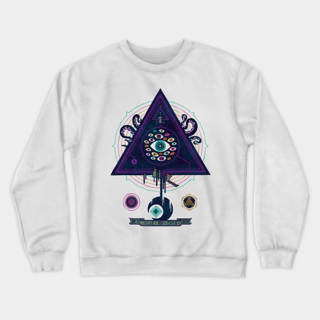 All Seeing Crewneck Sweatshirt by againstbound